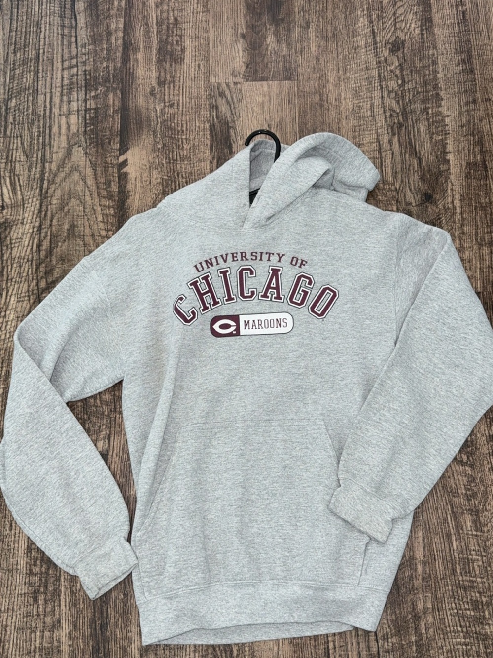 Source Unknown Gray University of Chicago Maroons Hoodie